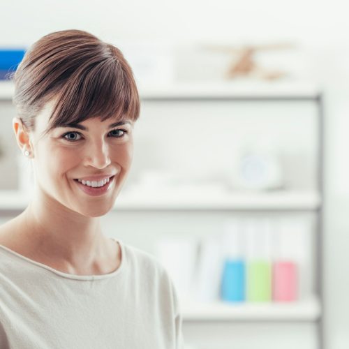 Smiling young woman portrait